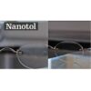 Wirkung an der Brille von Nanotol Displays und Brillen Cleaner